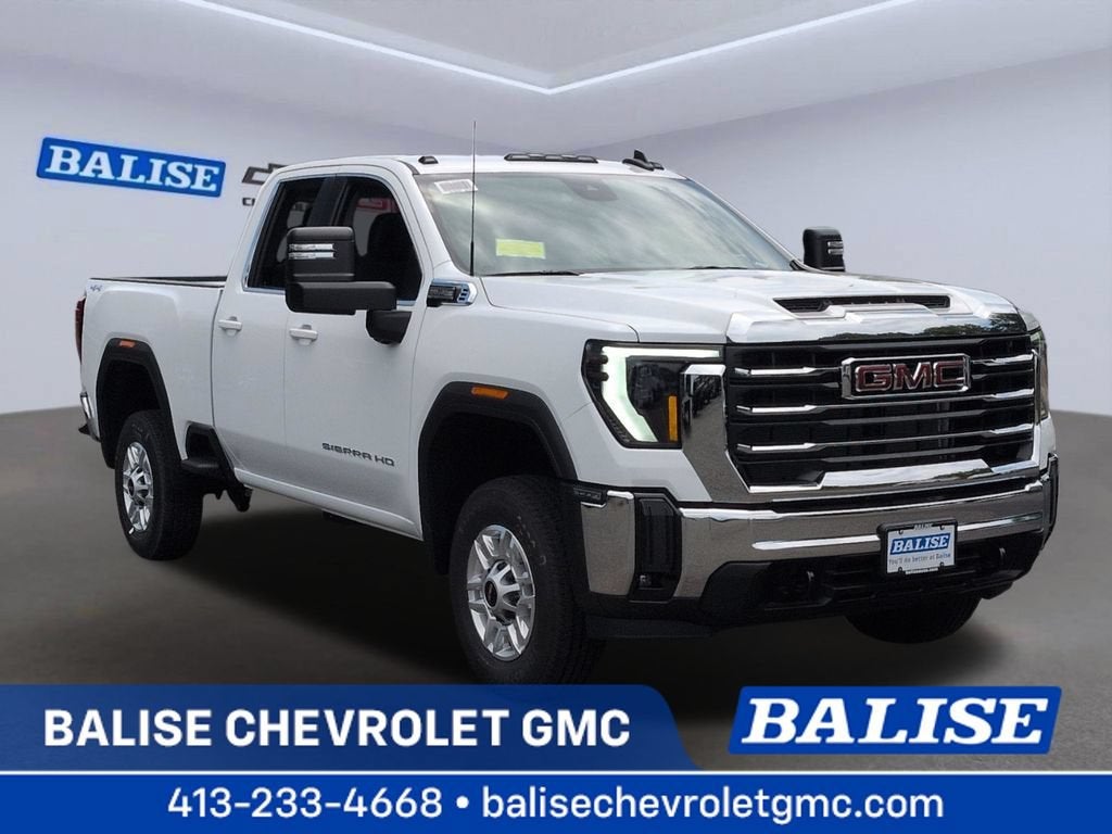 2026 GMC Sierra 2500 HD SLE in Summit White — front three-quarter view