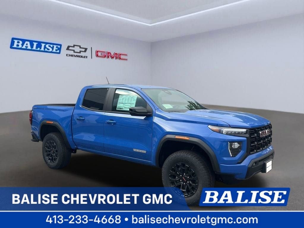 2026 GMC Canyon Elevation in Rapids Metallic — front three-quarter view