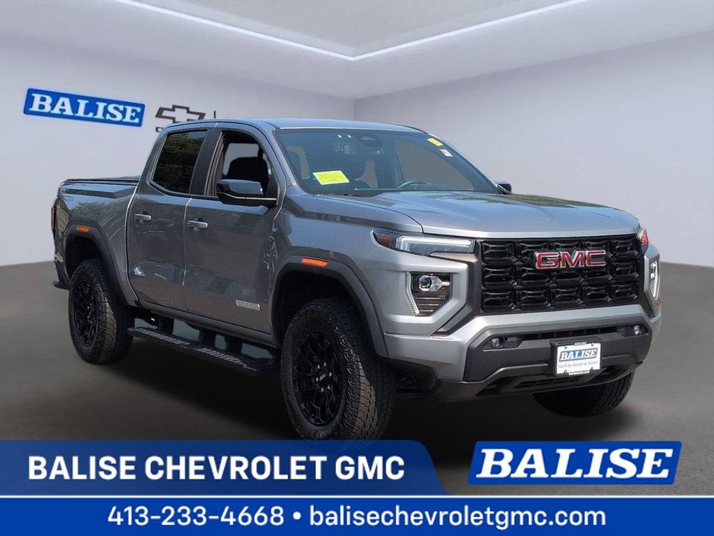 2026 GMC Canyon Elevation in Sterling Metallic — front three-quarter view