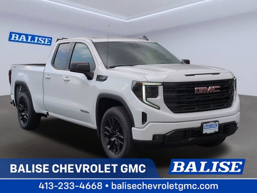 2026 GMC Sierra 1500 Elevation in Summit White — front three-quarter view