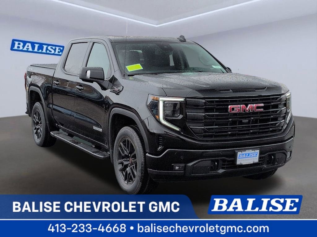 2026 GMC Sierra 1500 Elevation in Onyx Black — front three-quarter view