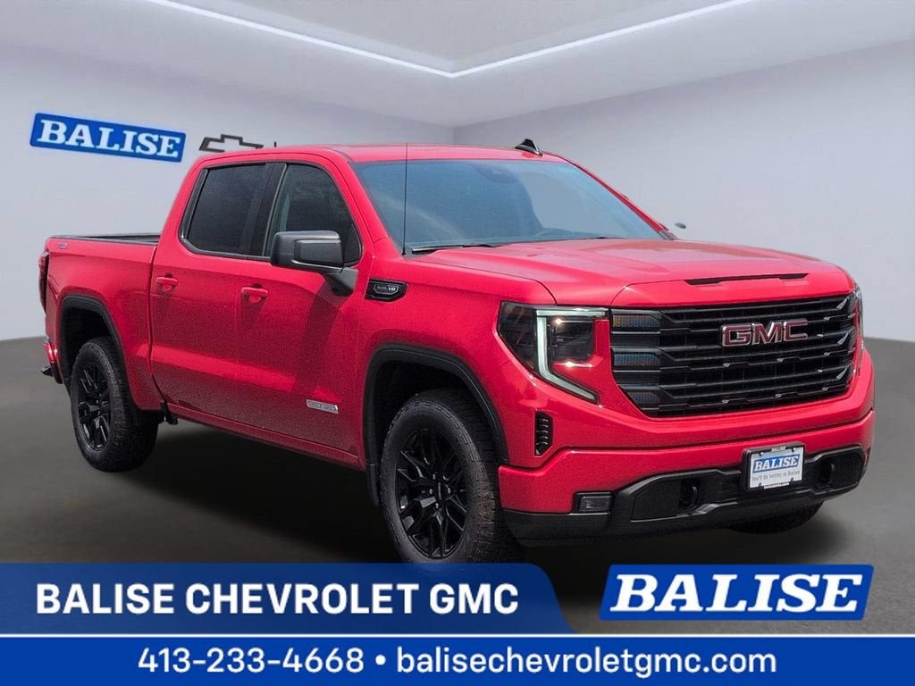 2026 GMC Sierra 1500 Elevation in Cardinal Red — front three-quarter view