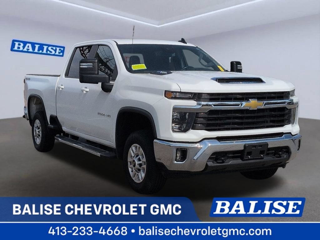 2025 Chevrolet Silverado 2500 HD LT in Summit White — front three-quarter view