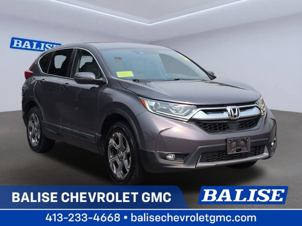 2019 Honda CR-V EX in Gray — front three-quarter view
