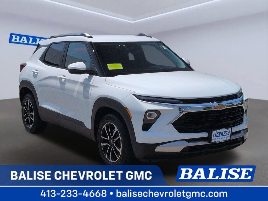 2026 Chevrolet Trailblazer LT in Summit White — front three-quarter view